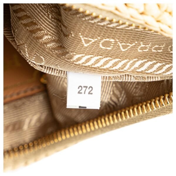 Beige Prada Mini Yarn Raffia