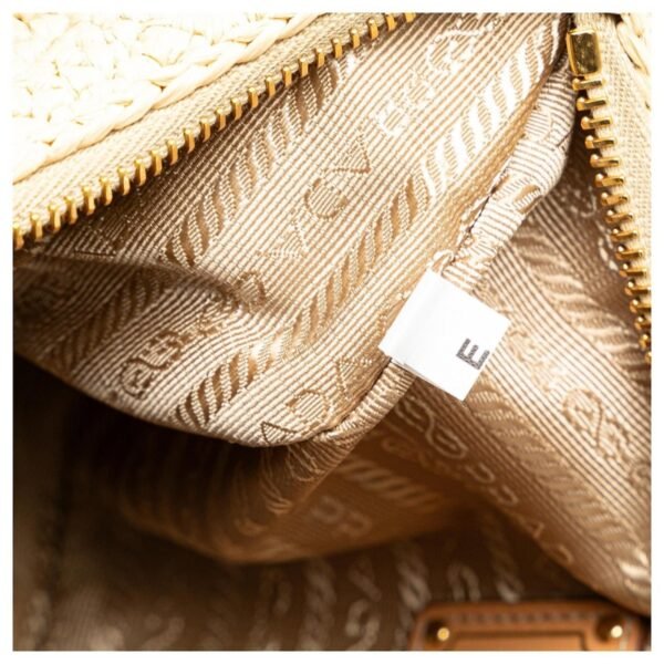 Beige Prada Mini Yarn Raffia
