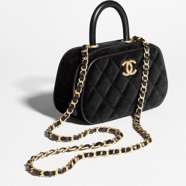 Chanel Quilted Leather Mini Bowling Bag