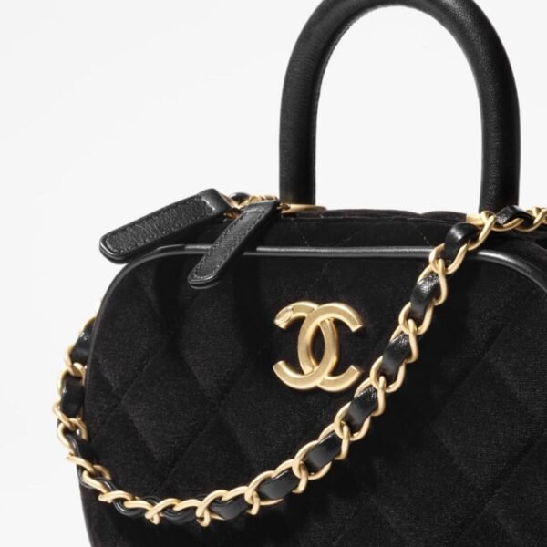 Chanel Quilted Leather Mini Bowling Bag
