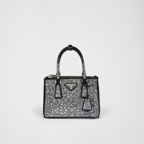 Prada Galleria Satin Mini-bag with crystals