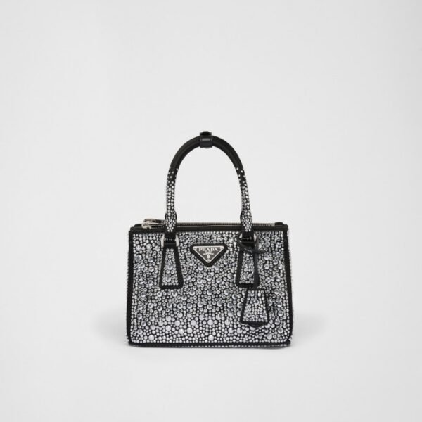 Prada Galleria Satin Mini-bag with crystals
