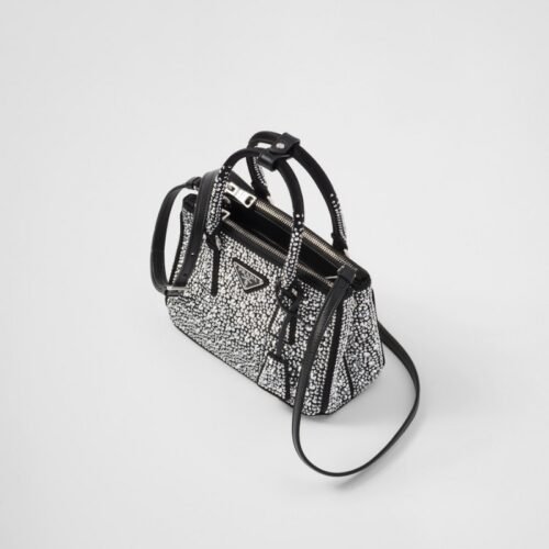 Prada Galleria Satin Mini-bag with crystals