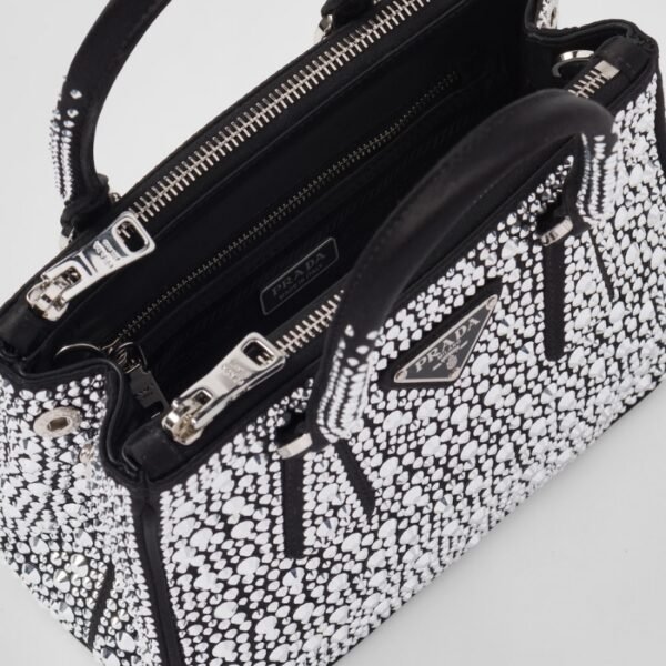 Prada Galleria Satin Mini-bag with crystals