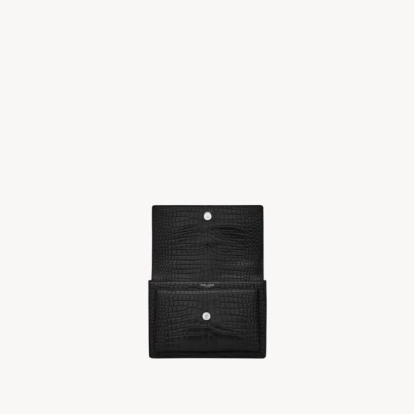 Saint Laurent Sunset croc-effect Leather Shoulder Bag