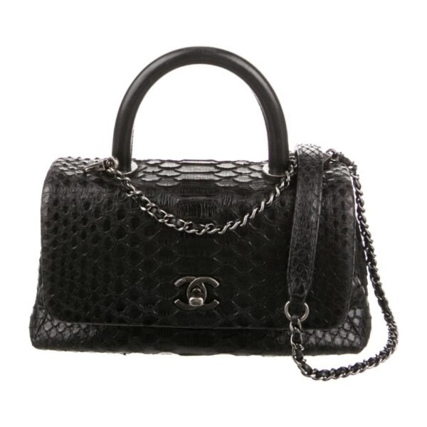 Chanel Snakeskin Small Coco Handle Flap Bag Chanel Snakeskin Small Coco Handle Flap Bag