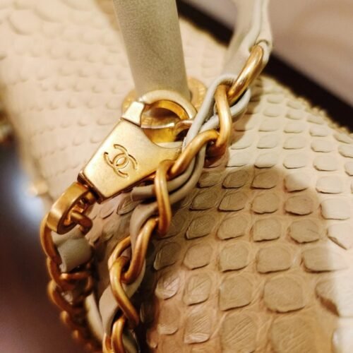 Chanel Snakeskin Small Coco Handle Flap Bag Chanel Snakeskin Small Coco Handle Flap Bag