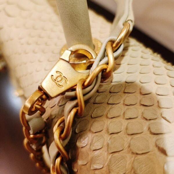 Chanel Snakeskin Small Coco Handle Flap Bag Chanel Snakeskin Small Coco Handle Flap Bag