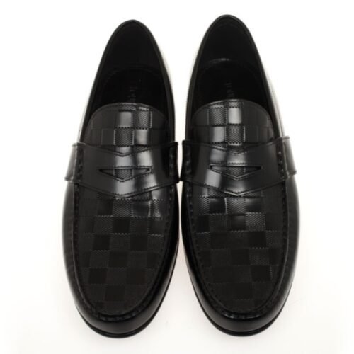 Louis Vuitton Santiago Damier Embossed Loafers