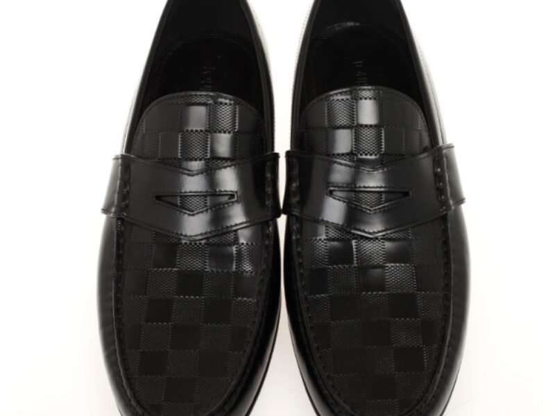 Louis Vuitton Santiago Damier Embossed Loafers