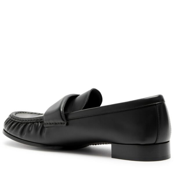 Herbert de Givenchy Black Leather Loafers
