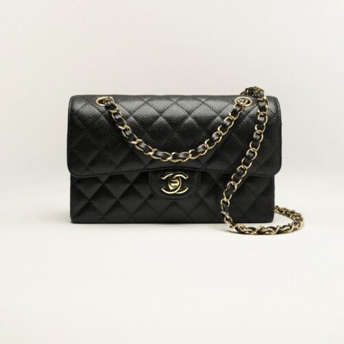 Chanel Timeless Classic Small in Black Caviar