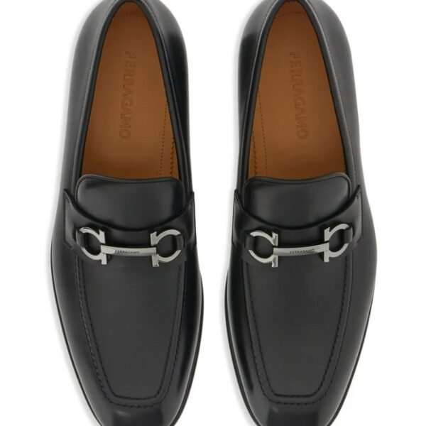Ferragamo Gancini Horsebit Leather Loafers