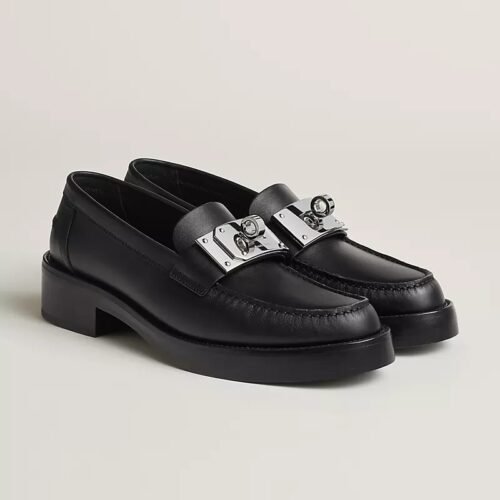 Black Hermès Loafers Black Hermès Loafers