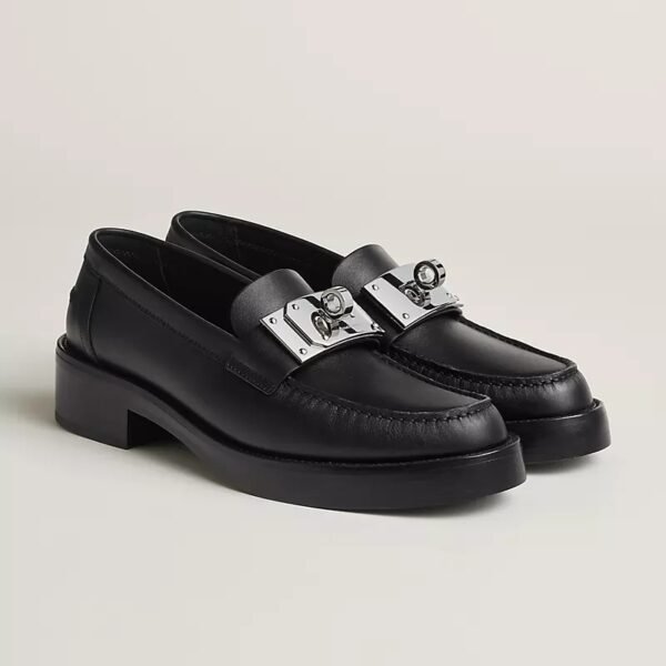 Black Hermès Loafers Black Hermès Loafers