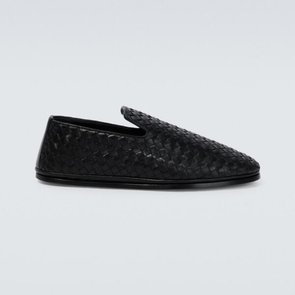 Bottega Veneta Intrecciato Leather Loafers Bottega Veneta Intrecciato Leather Loafers