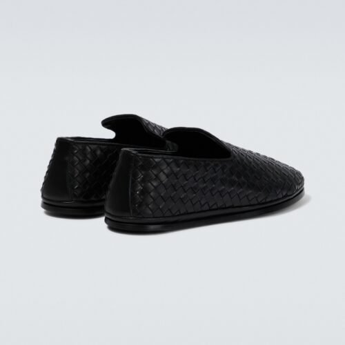 Bottega Veneta Intrecciato Leather Loafers Bottega Veneta Intrecciato Leather Loafers
